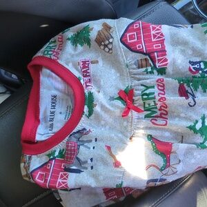Little Blue House Christmas Pajama Nightgown Size 6